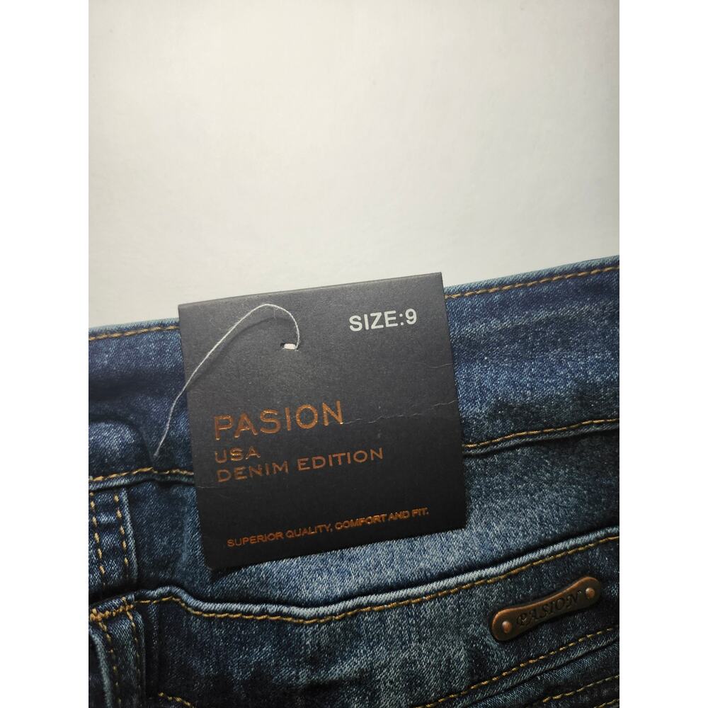Pasion NWT Women’s High Waist Skinny Jeans Medium Wash Sz 9 Streetwear - Picture 3 of 8